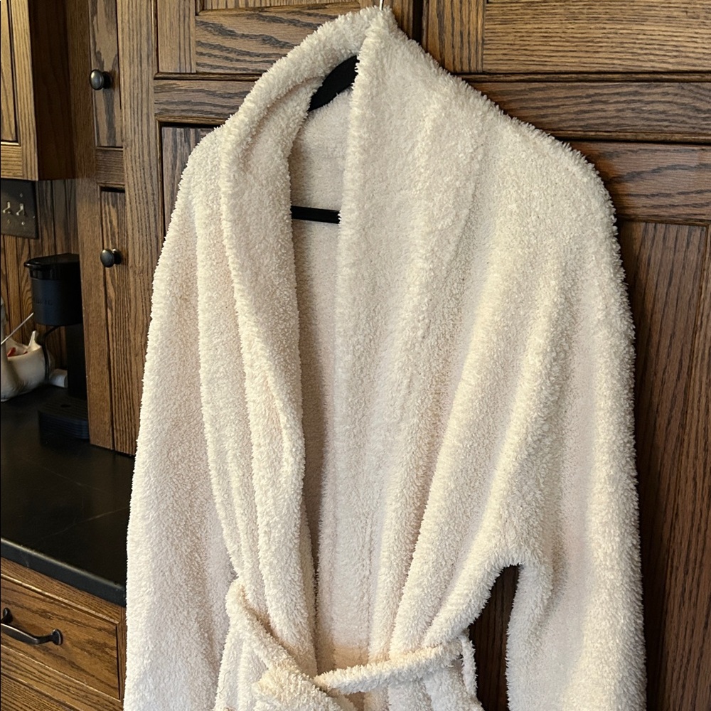 Barefoot Dreams Cozy Chic White Robe Size 3 Large Soft Comfortable Lounge‎ - Picture 7 of 10